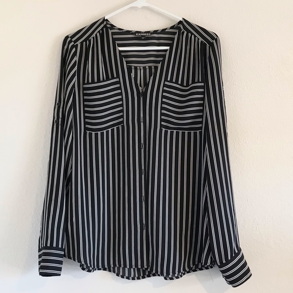 Express Tops - EXPRESS Striped Portofino